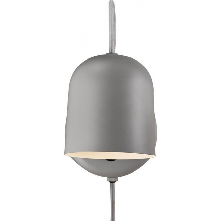Angle grey wall lamp with switch and cable DFTP