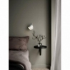 Angle white wall lamp with switch and cable DFTP