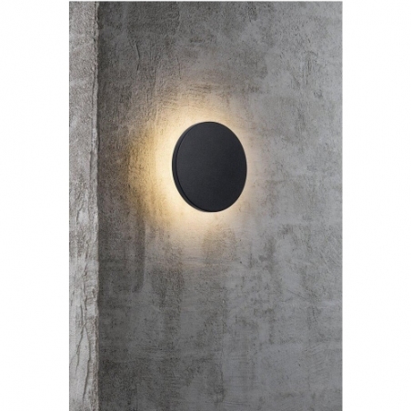 Artego Round LED black outdoor lamp Nordlux