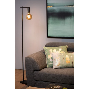 Leanne black industrial floor lamp Lucide