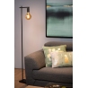 Leanne black industrial floor lamp Lucide