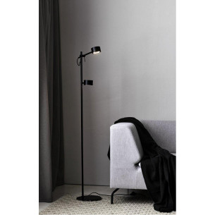 Clyde LED black double floor lamp Nordlux