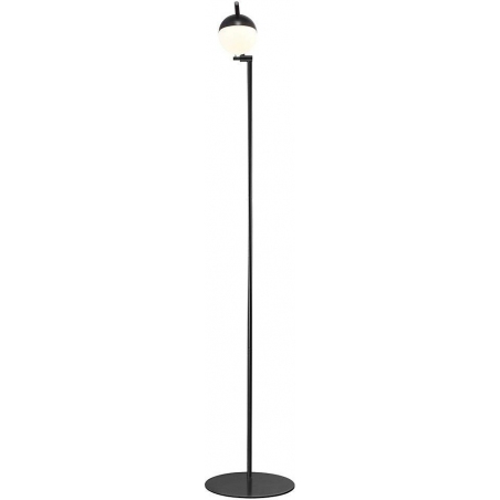 Contina white&amp;black glass ball floor lamp Nordlux