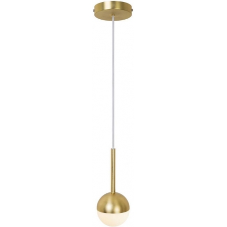 Contina 10 brass&amp;opal glass ball pendant lamp Nordlux