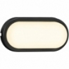 Cuba Bright Oval LED black outdoor wall lamp Nordlux