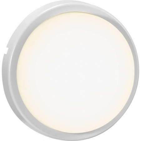 Cuba Bright Round LED white outdoor wall lamp Nordlux