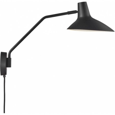 Darci black loft wall lamp with arm DFTP