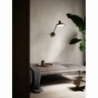 Darci black loft wall lamp with arm DFTP