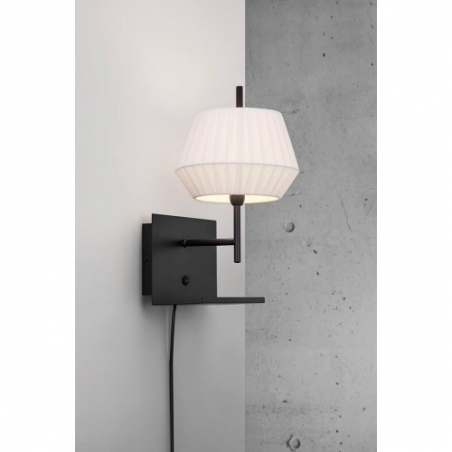 Dicte white shelf wall lamp Nordlux