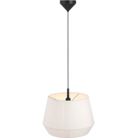 Stylowa lampa wisząca do salonu i sypialni. Lampa wisząca z abażurem Dicte 40 biała Nordlux