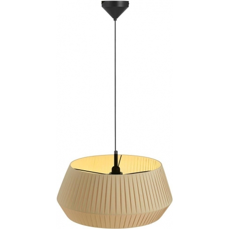 Stylowa lampa wisząca do salonu i sypialni. Lampa wisząca z abażurem Dicte 53 beżowa Nordlux