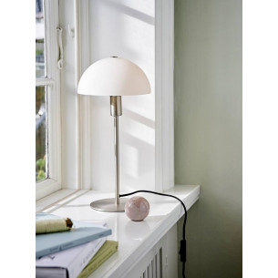 Ellen opal&amp;brushed steel glass table lamp Nordlux