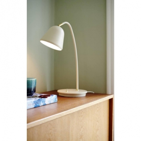 Lampa na biurko. Lampa biurkowa Fleur beżowa Nordlux do gabinetu i biura