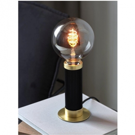 Galloway black&amp;brass "bulb" pendant lamp Nordlux