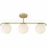 Grant III white&amp;brass glass balls semi flush ceiling light Nordlux