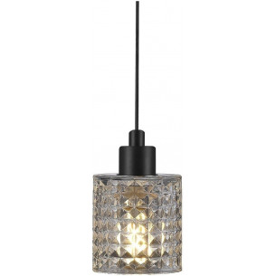 Lampa wisząca nad wyspę kuchenną. Stylowa Lampa wisząca szklana dekoracyjna Hollywood 10 przezroczysta Nordlux do kuchni