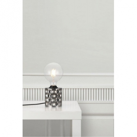 Lampa na komodę| Stylowa Lampa stołowa szklana dekoracyjna Hollywood dymiona Nordlux