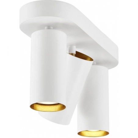 Lampa kierunkowa. Reflektor sufitowy nowoczesny Mimi III biały DFTP do kuchni i przedpokoju