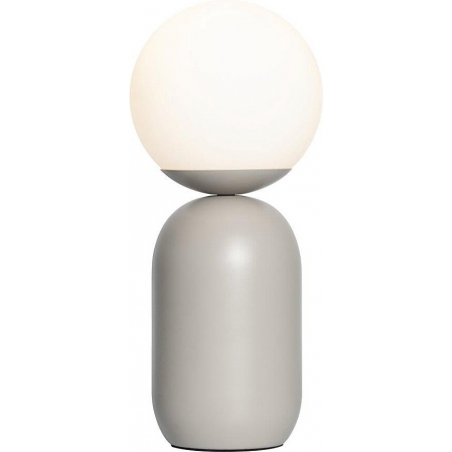 Notti grey glass table lamp Nordlux