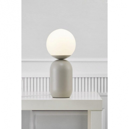 Notti grey glass table lamp Nordlux