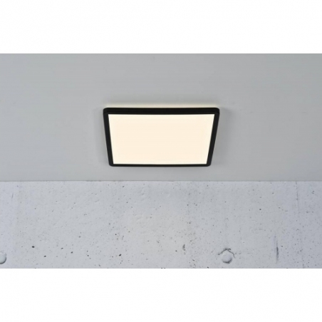 Plafon do łazienki |Nowoczesny Plafon łazienkowy Oja Square LED 29 czarny Nordlux