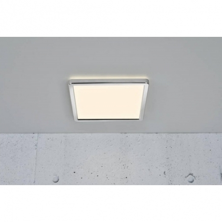 Oja Square LED 29 chrome bathroom ceiling lamp Nordlux
