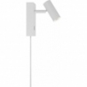 Omari LED white minimalistic wall lamp with switch Nordlux