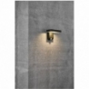 Rica Square black solar outdoor wall lamp with sensor Nordlux