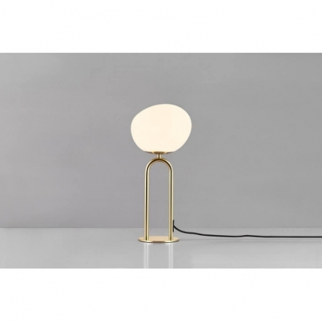 Shapes brass&amp;opal glamour glass table lamp DFTP