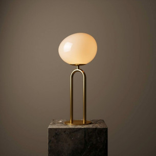 Shapes brass&amp;opal glamour glass table lamp DFTP