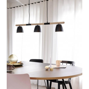 Theo III black scandinavian pendant lamp Nordlux