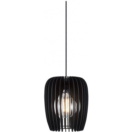 Tribeca 24 black wooden pendant lamp Nordlux