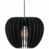 Tribeca 38 black wooden pendant lamp Nordlux
