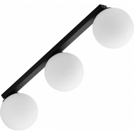 Maxi III white glass balls semi flush ceiling light TK Lighting
