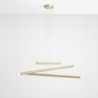 Tubo Brass VI 100 brass glamour tubes pendant lamp Aldex