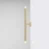 Brass S brass tube glamour wall lamp Aldex