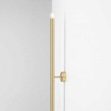 Brass L brass tube glamour wall lamp Aldex