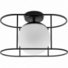 Kuglo white&amp;black loft glass ball ceiling lamp Ummo