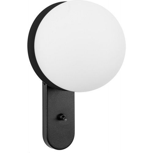 Kuul 15 white&amp;black glass ball wall lamp with switch Ummo