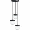 Kuul 30 white&amp;black triple glass balls pendant lamp Ummo
