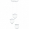 Kuul 30 white triple glass balls pendant lamp Ummo