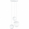 Kuul M white triple glass balls pendant lamp Ummo