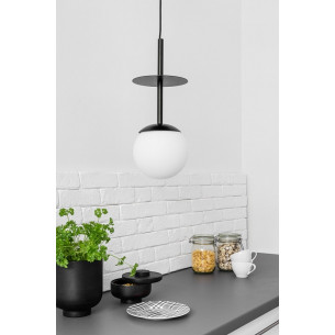 Plaat 20 white glass ball pendant lamp Ummo