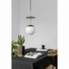 Plaat 20 black&amp;brass glass ball pendant lamp Ummo