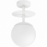 Plaat B white glass ball semi flush ceiling light Ummo