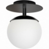 Plaat C black glass ball ceiling lamp Ummo