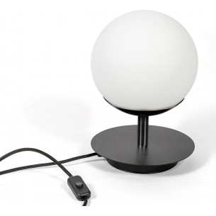 Plaat black glass ball table lamp Ummo