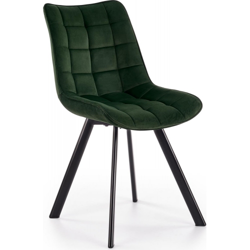 K332 dark green quilted upholstered...