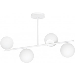 Bior IV white glass balls semi flush ceiling light Emibig