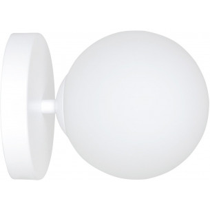 Bior white glass ball wall lamp Emibig